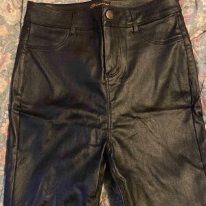 Black Leather Pants